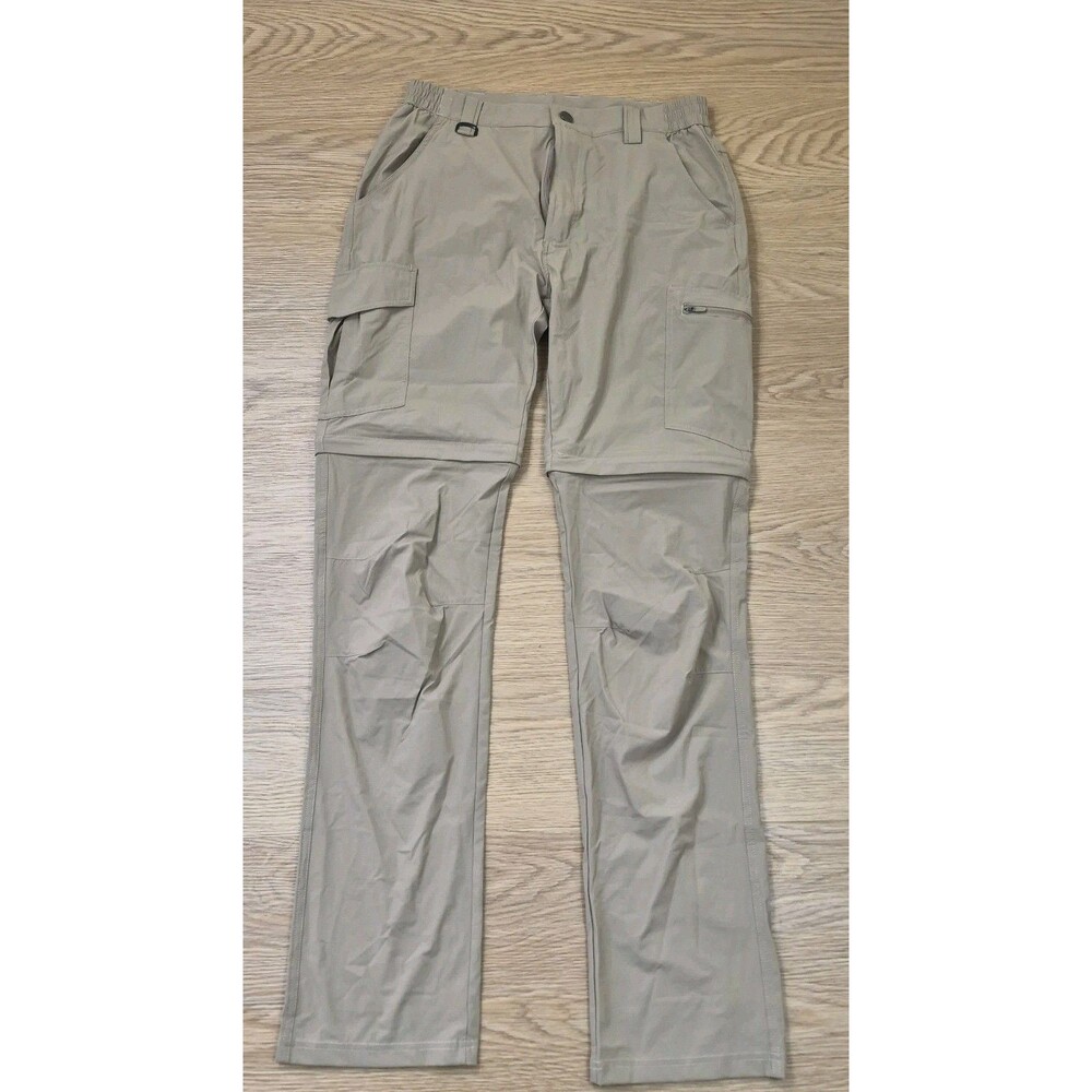 Hiking Convertible Pants Mens 32x34 Water Repellent Outdoor Camping Zip Shorts